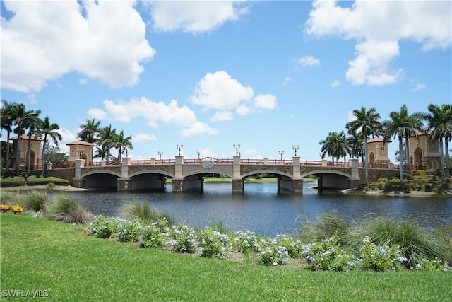 view of water feature