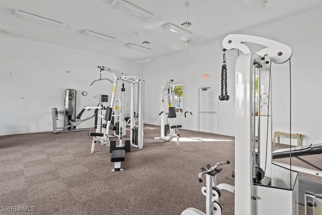 view of exercise room