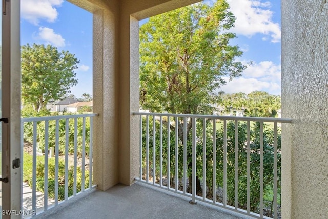 view of balcony