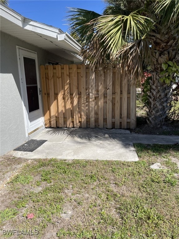 view of patio with fence