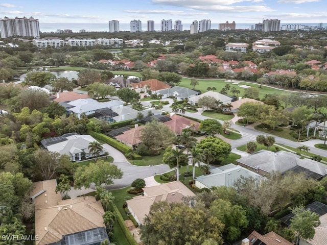 762 Lynnmore Ln E, Naples, FL 34108 - birds eye view of property featuring a view of city, a residential view, and a water view
