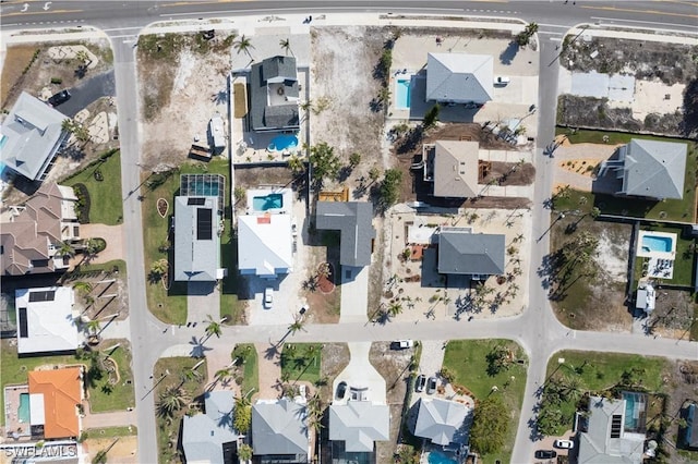 birds eye view of property featuring a residential view