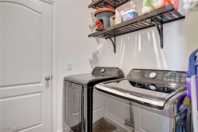 laundry room featuring laundry area and washer and dryer