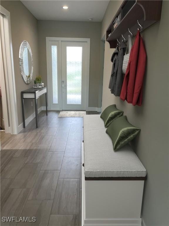 3608 Sapphire Cove Cir, Naples, FL 34114 - mudroom featuring baseboards and recessed lighting