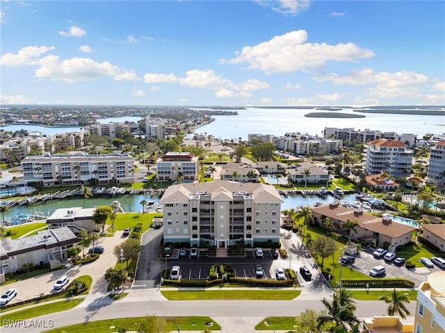 907 Panama Ct Unit 303, Marco Island, FL 34145 - aerial view with a water view