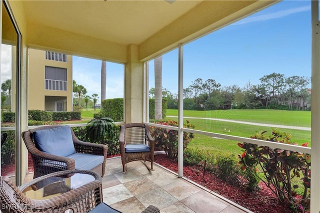 view of sunroom / solarium