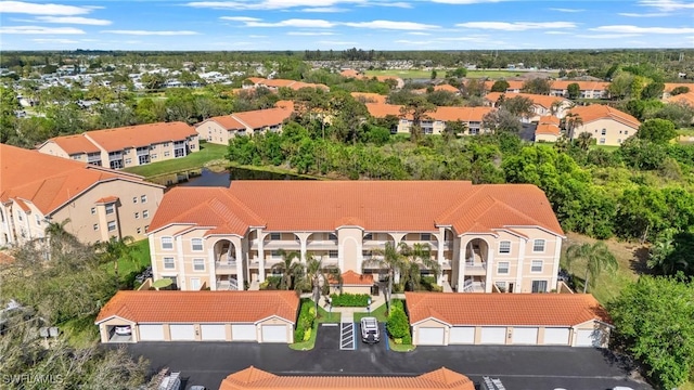 drone / aerial view with a residential view