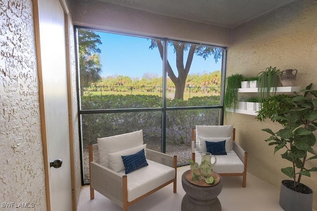 view of sunroom / solarium