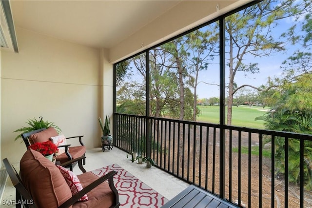 view of sunroom / solarium