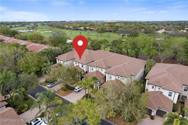 bird's eye view featuring a residential view