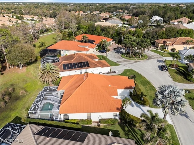 birds eye view of property featuring a residential view