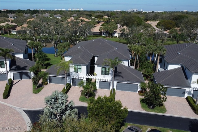 drone / aerial view featuring a residential view