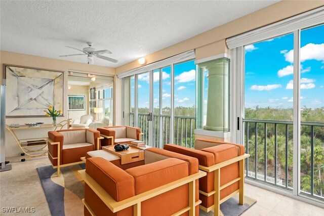 2619 Wulfert Rd Unit 6, Sanibel, FL 33957 - sunroom featuring ceiling fan
