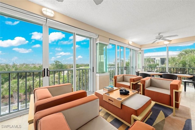 2619 Wulfert Rd Unit 6, Sanibel, FL 33957 - sunroom / solarium with ceiling fan