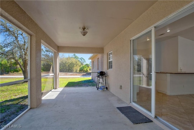 view of patio / terrace with area for grilling