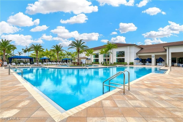 pool featuring a patio