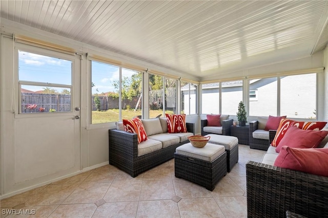 sunroom / solarium featuring plenty of natural light