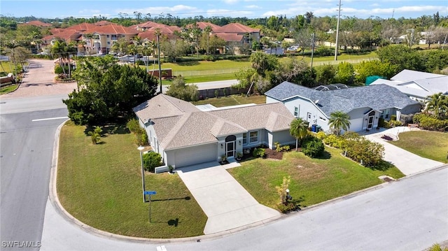 bird's eye view featuring a residential view