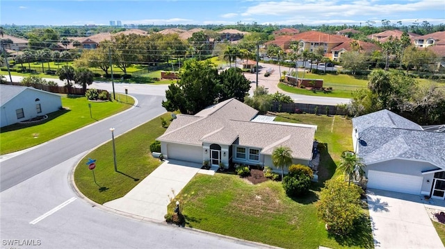 bird's eye view featuring a residential view