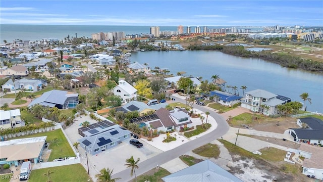 8080 Lagoon Rd, Fort Myers Beach, FL 33931 - aerial view of property and surrounding area featuring a large body of water and nearby urban area