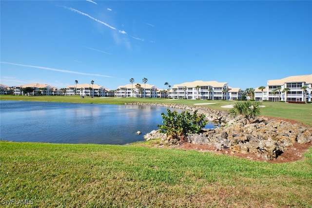 water view featuring a residential view