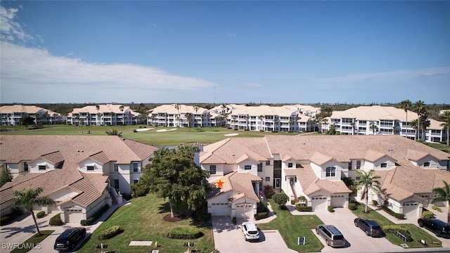 bird's eye view with a residential view