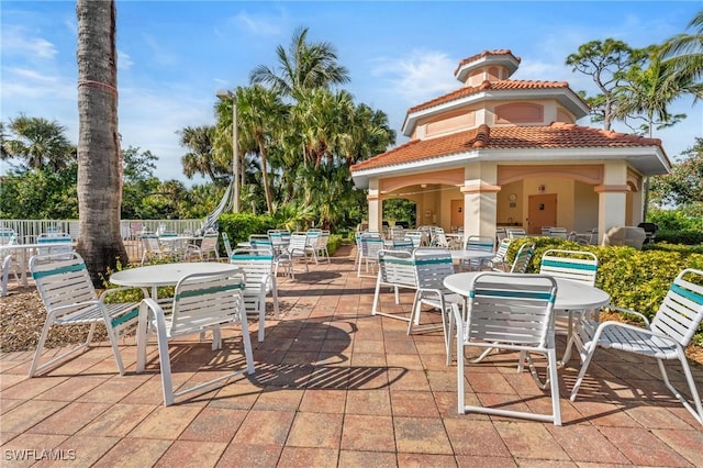 view of patio / terrace with fence