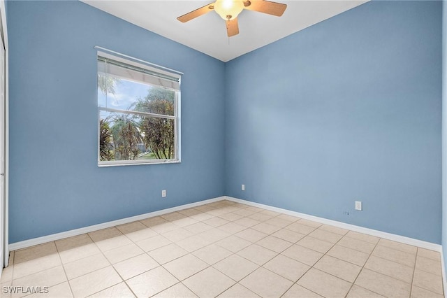 3266 Sturgeon Bay Ct, Naples, FL 34120 - unfurnished room featuring a ceiling fan and baseboards