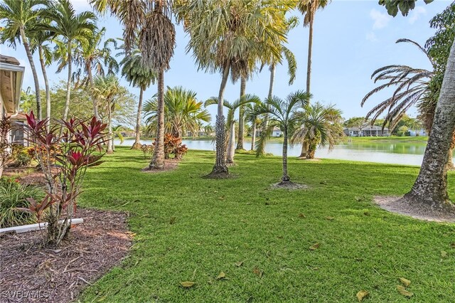 3266 Sturgeon Bay Ct, Naples, FL 34120 - view of yard with a water view