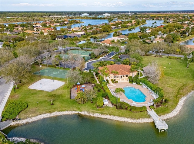 3266 Sturgeon Bay Ct, Naples, FL 34120 - aerial view featuring a water view