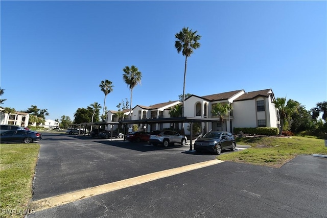 view of street featuring a residential view