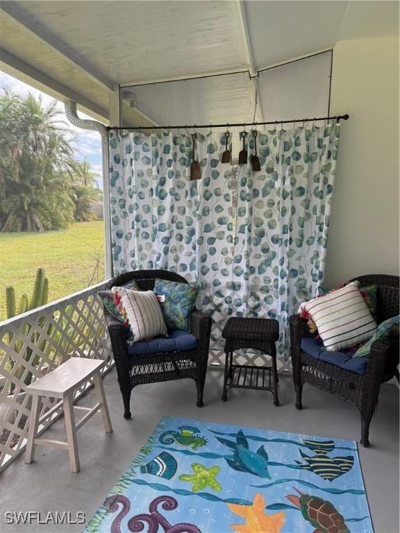 view of sunroom