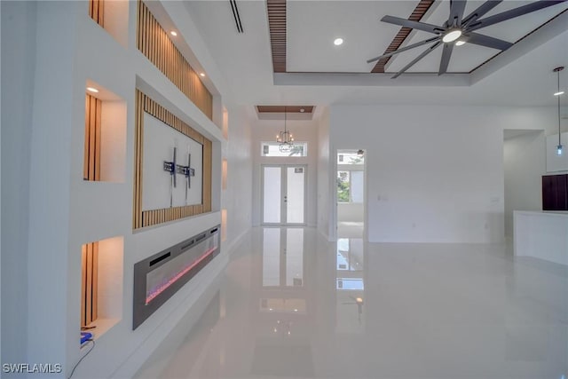149 SE 21st St, Cape Coral, FL 33990 - hallway with recessed lighting and a towering ceiling