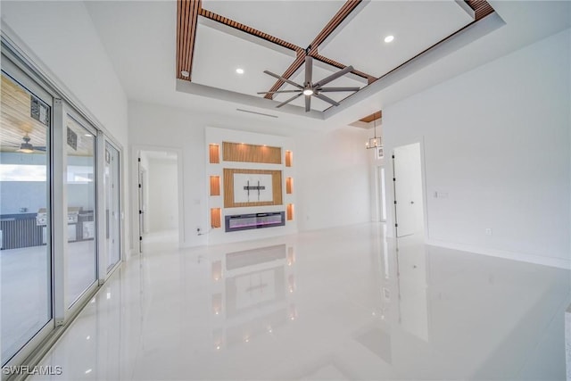 149 SE 21st St, Cape Coral, FL 33990 - interior space featuring recessed lighting and coffered ceiling