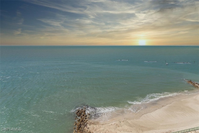 water view with a beach view