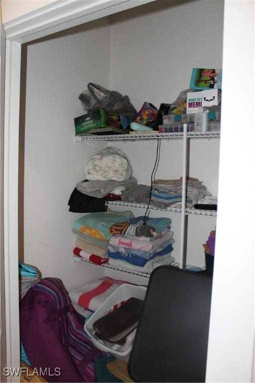 view of closet