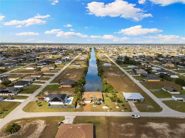 aerial view featuring a residential view