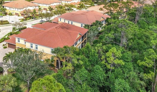 bird's eye view with a residential view