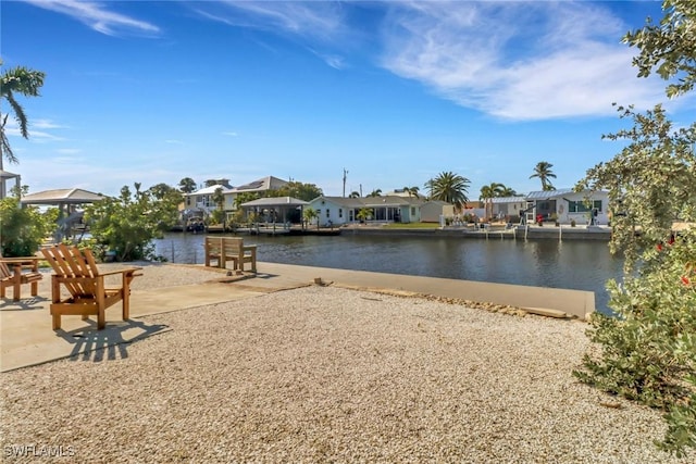 water view featuring a residential view