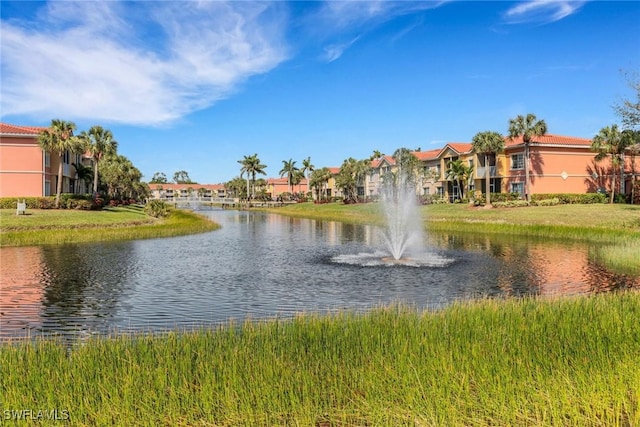 view of water feature