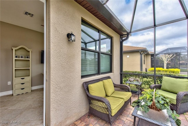 sunroom with visible vents