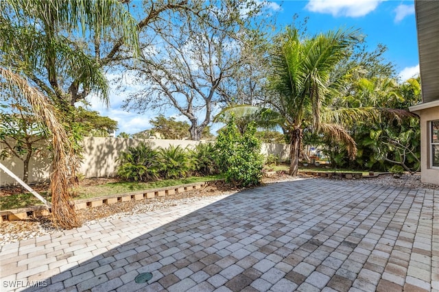 view of patio / terrace with a fenced backyard