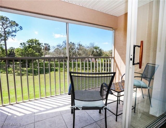 view of balcony