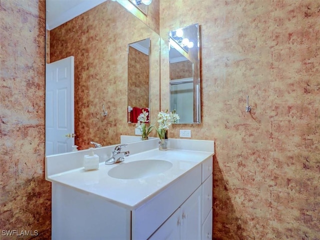 bathroom with vanity