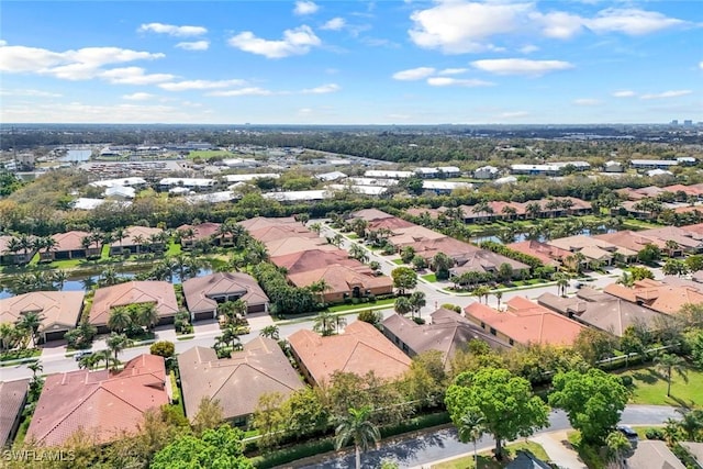 bird's eye view featuring a residential view