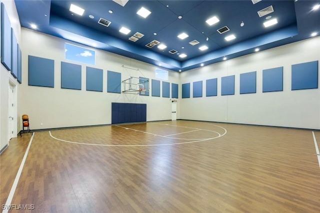 view of basketball court featuring community basketball court