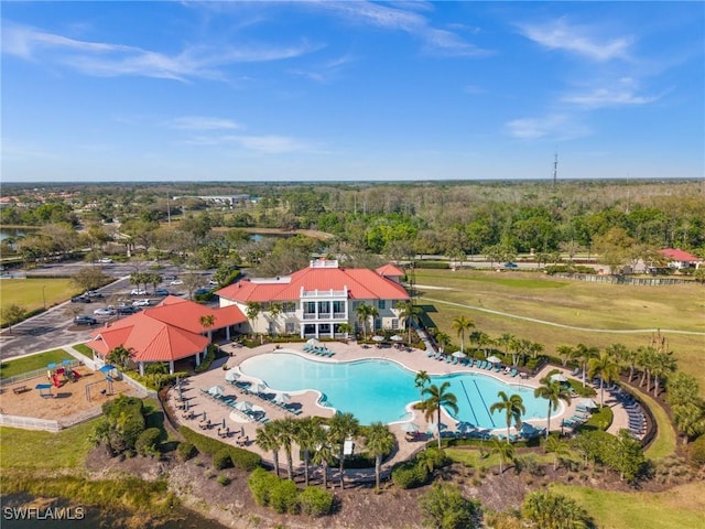 birds eye view of property