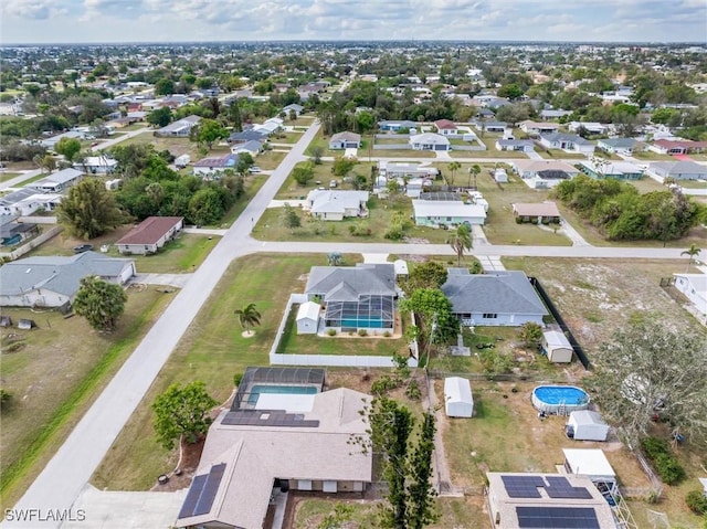 drone / aerial view featuring a residential view