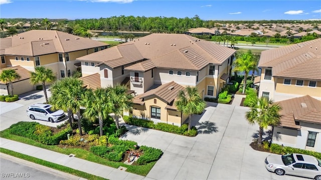 aerial view featuring a residential view