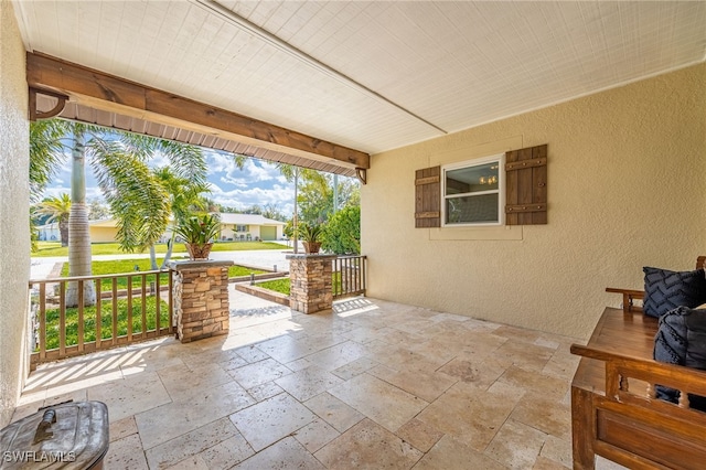 view of patio / terrace featuring covered porch